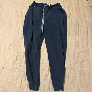 Figs High Waisted Zamora Jogger Scrub Pant- Dark Harbor